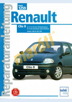 RENAULT JAVÍTÁSI KÉZIKÖNYV, RENAULT CLIO II (1998-2008) (NÉMET NYELVŰ) kép, fotó