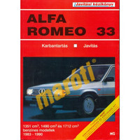 ALFA ROMEO JAVÍTÁSI KÉZIKÖNY, ALFA ROMEO 33 1983-1990 (MAGYAR NYELVŰ) kép, fotó